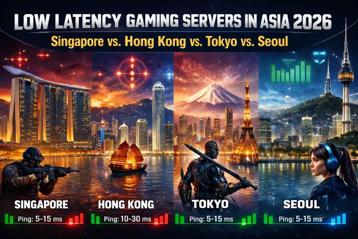 Low Latency Gaming Dedicated Servers in Asia 2026 – Singapore, Hong Kong, Tokyo, and Seoul Compared