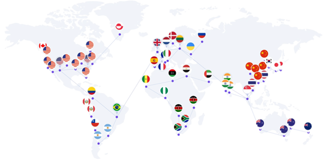 world data center locations map